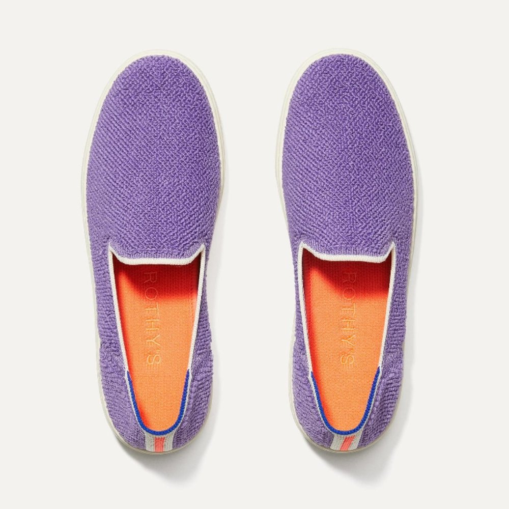 Amethyst Terry Slip On Sneakers Rothy's